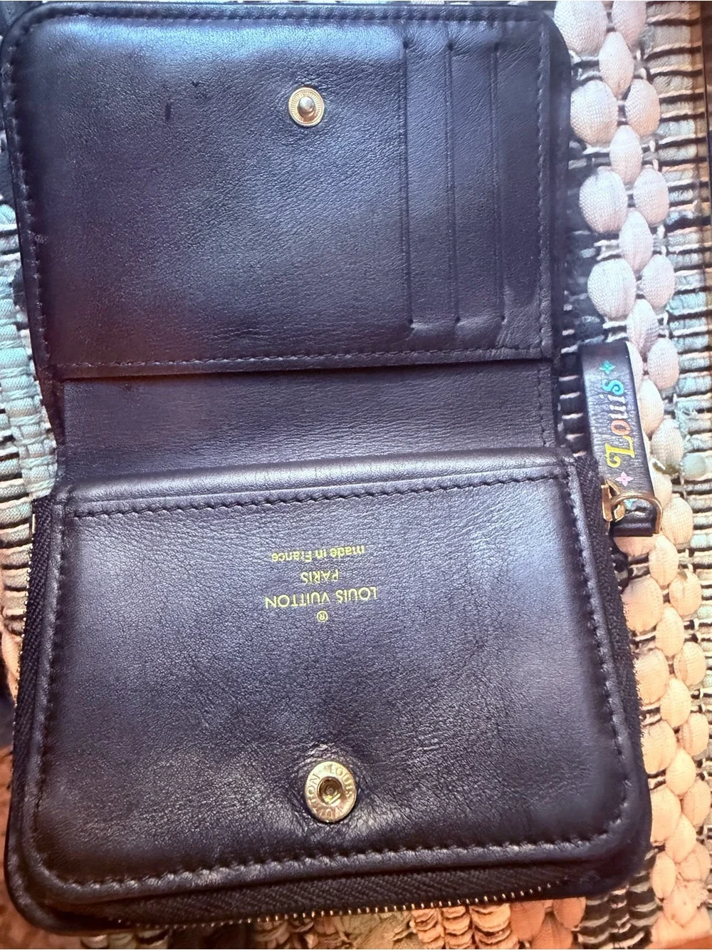 Louis Vuitton New Wave Compact Wallet Black Quilted Leather | Authentic | 2019